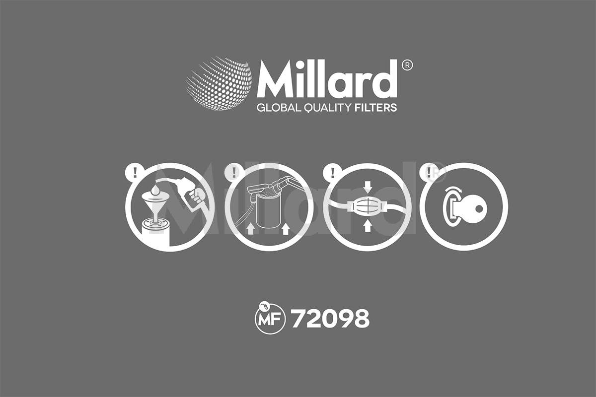 Filtro de combustible para coche MF-13198 Millard